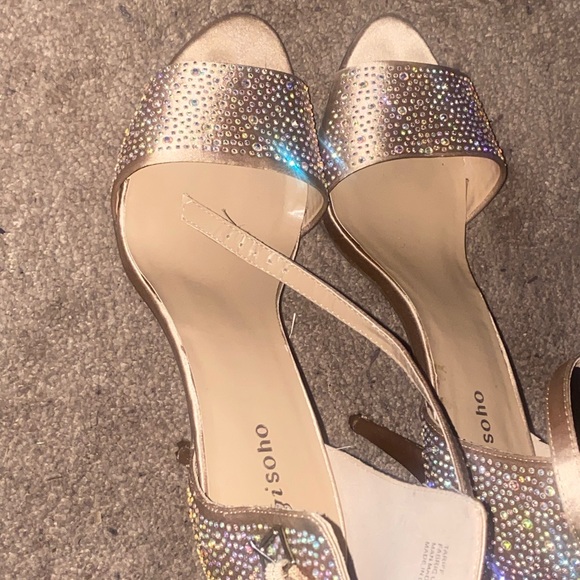 Shoes - Bling Satin Heels $15 Sz 11